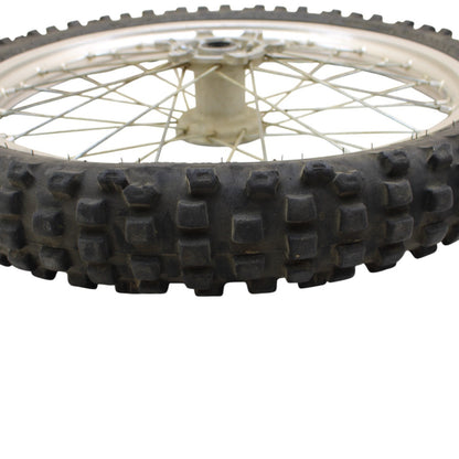 1989 - 2004 KAWASAKI KX125 KX250 KX500 FRONT WHEEL RIM SPOKE TIRE RUBBER SILVER