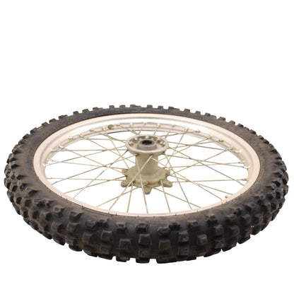 1989 - 2004 KAWASAKI KX125 KX250 KX500 FRONT WHEEL RIM SPOKE TIRE RUBBER SILVER