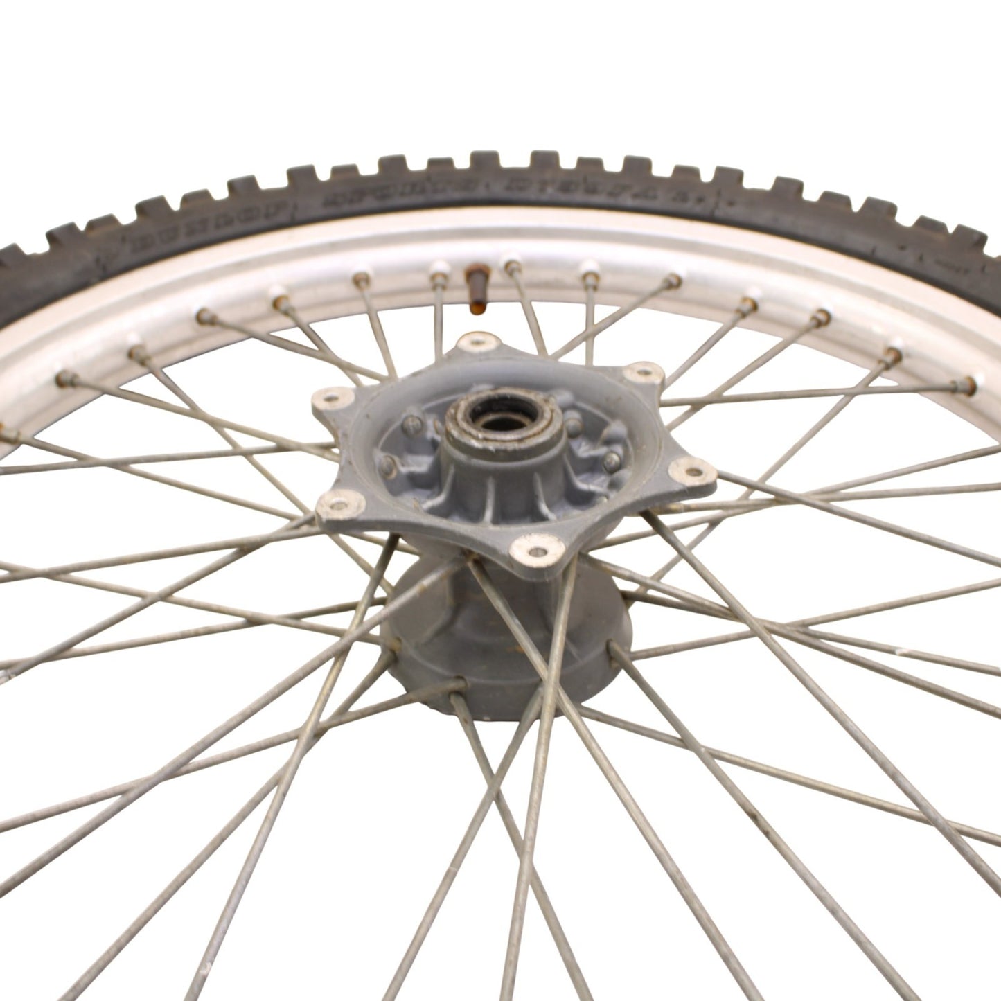 1996 - 1998 RM125 FRONT WHEEL RIM SPOKE TIRE RUBBER SILVER