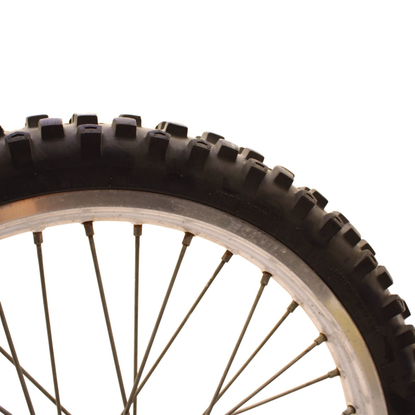 1996 - 1998 RM125 FRONT WHEEL RIM SPOKE TIRE RUBBER SILVER