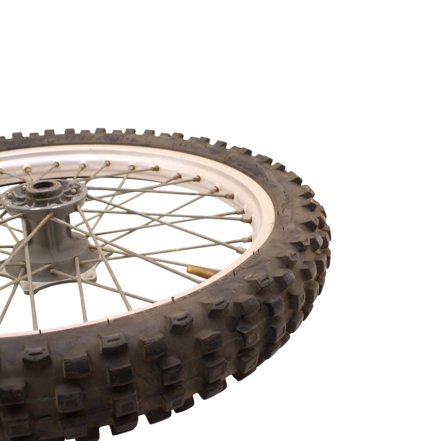 1996 - 1998 RM125 FRONT WHEEL RIM SPOKE TIRE RUBBER SILVER