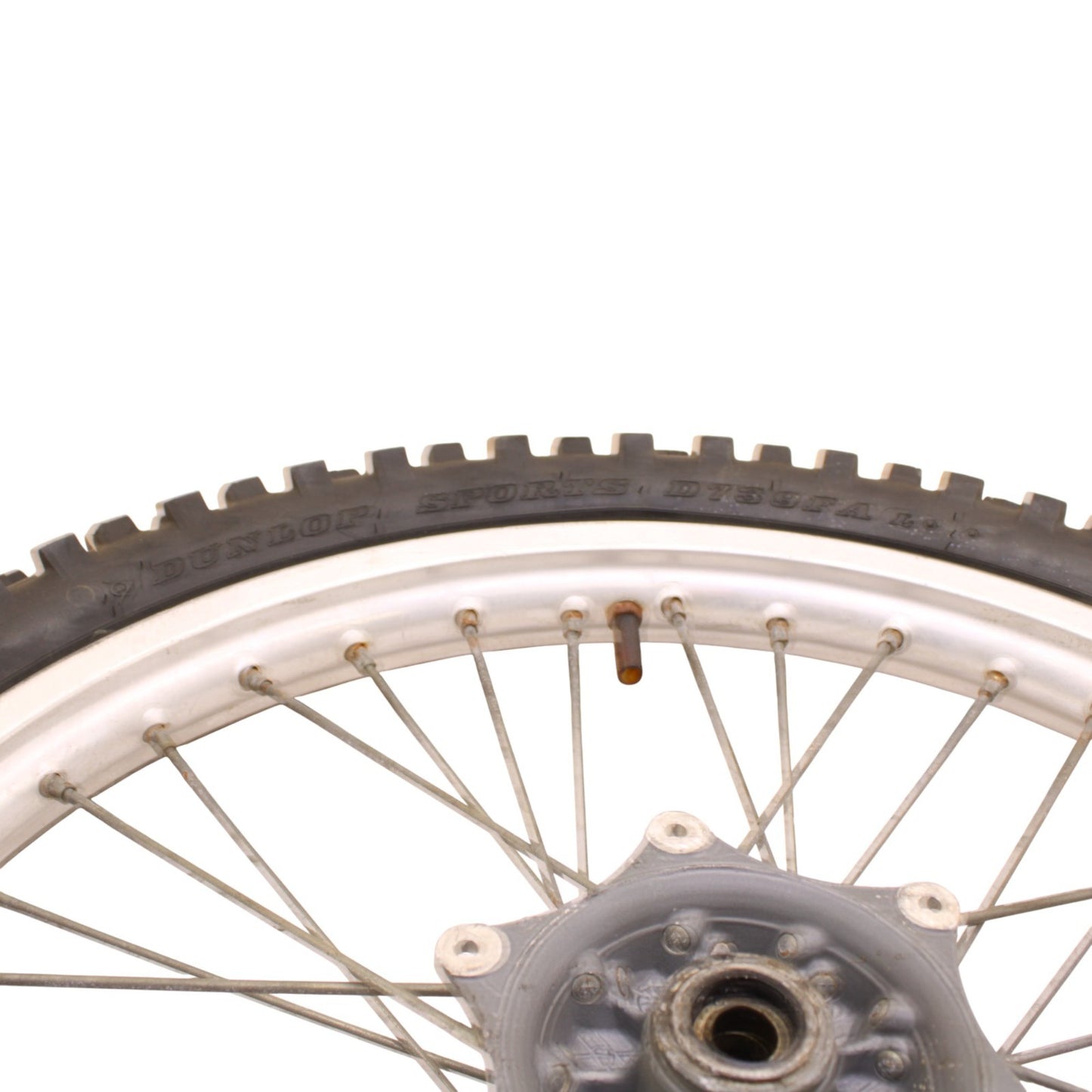 1996 - 1998 RM125 FRONT WHEEL RIM SPOKE TIRE RUBBER SILVER