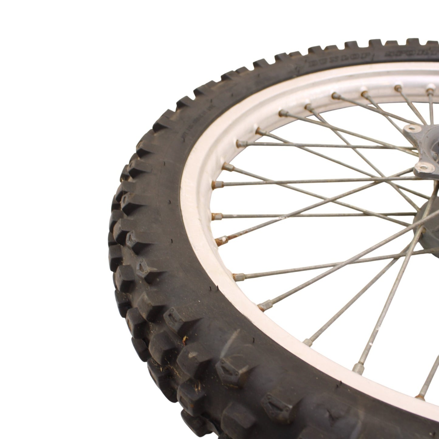 1996 - 1998 RM125 FRONT WHEEL RIM SPOKE TIRE RUBBER SILVER