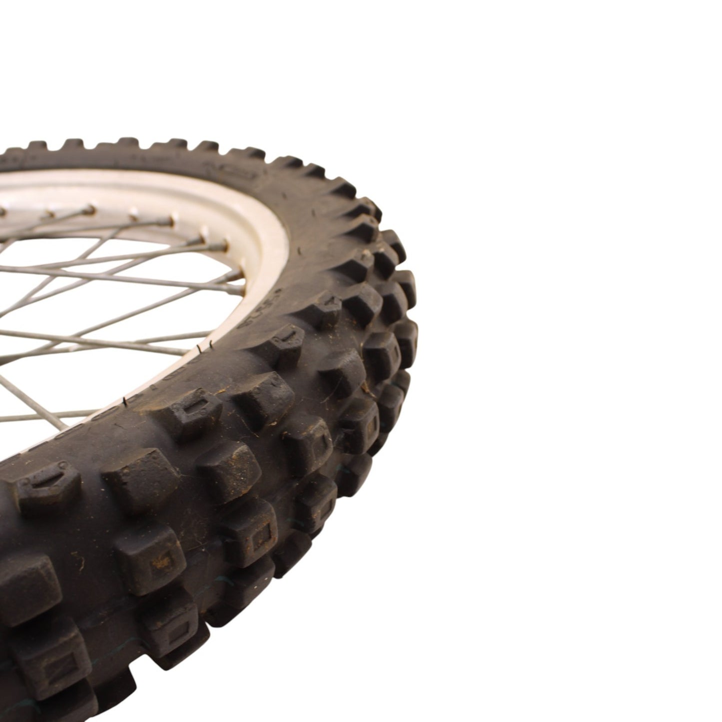 1996 - 1998 RM125 FRONT WHEEL RIM SPOKE TIRE RUBBER SILVER