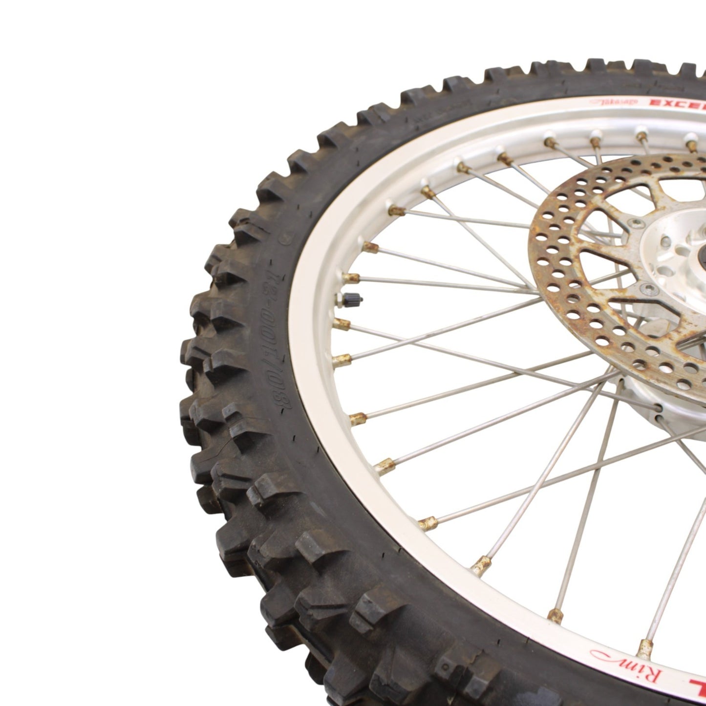 1995 - 1998 HUSABERG FE400 FRONT WHEEL RIM ROTOR SPOKE TIRE RUBBER