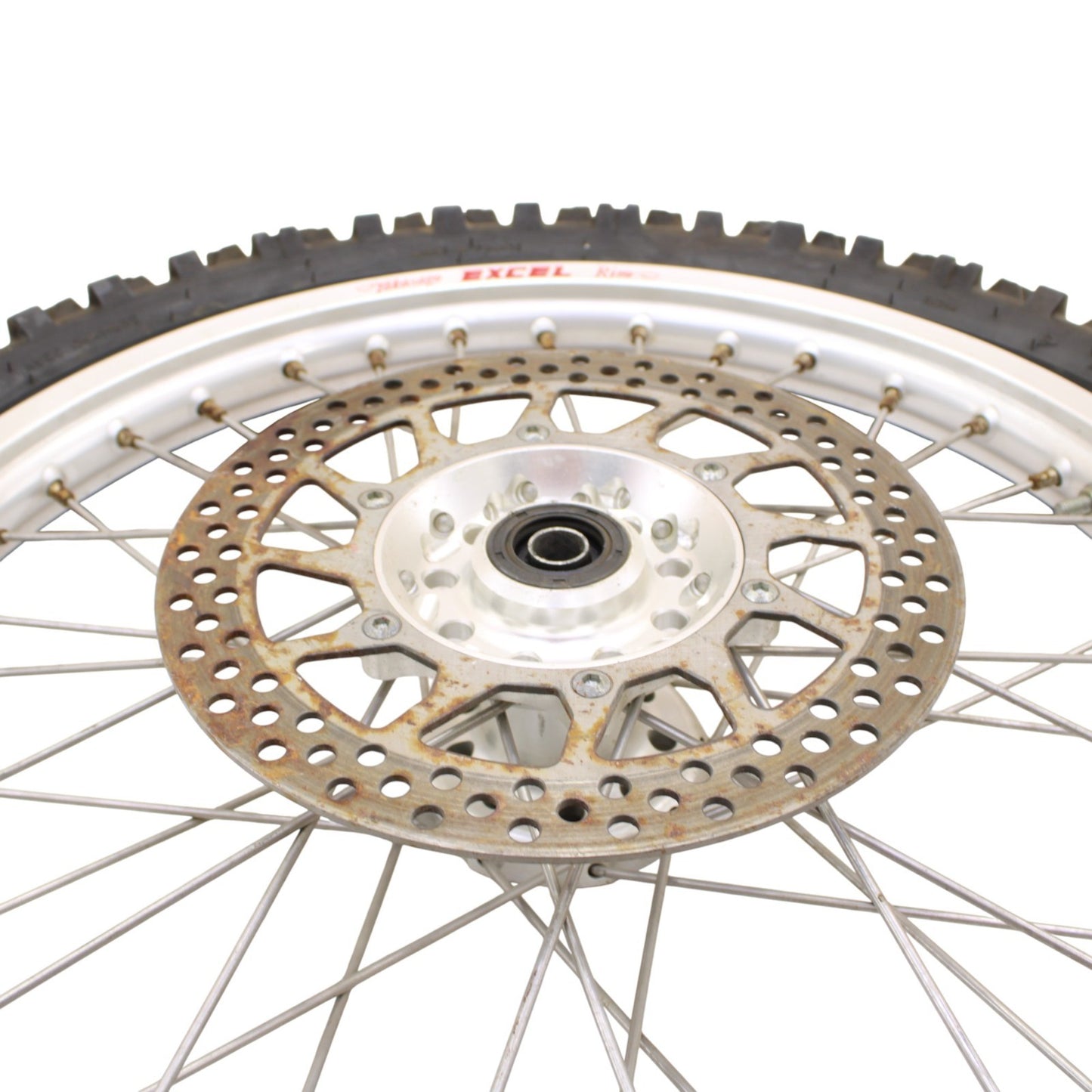 1995 - 1998 HUSABERG FE400 FRONT WHEEL RIM ROTOR SPOKE TIRE RUBBER