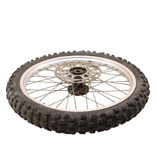 1991 - 1995 YAMAHA YZ125 YZ250 FRONT WHEEL RIM ROTOR SPOKE TIRE RUBBER SILVER