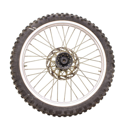 1991 - 1995 YAMAHA YZ125 YZ250 FRONT WHEEL RIM ROTOR SPOKE TIRE RUBBER SILVER