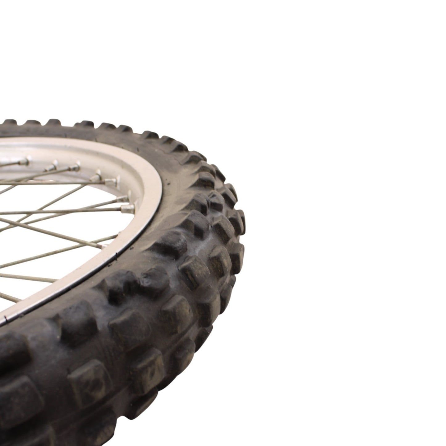 1991 - 1995 YAMAHA YZ125 YZ250 FRONT WHEEL RIM ROTOR SPOKE TIRE RUBBER SILVER