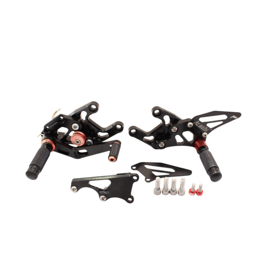 2008 - 2011 HONDA CBR1000RR ARASHI REAR SET DRIVER BOLTS SCREWS BLACK RED