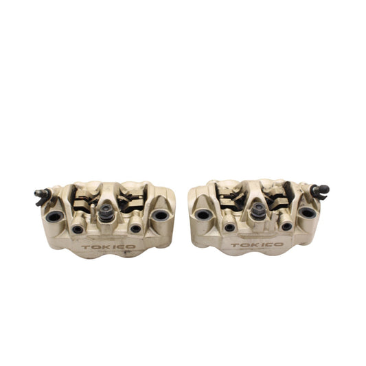 2008 - 2011 HONDA CBR1000RR FRONT BRAKE CALIPERS PADS LEFT RIGHT SET PAIR GOLD