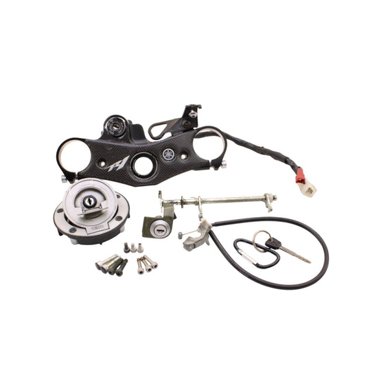 2004 - 2008 YAMAHA YZF R1 IGNITION LOCK SET KEY GAS CAP SEAT HARDWARE BOLTS OEM