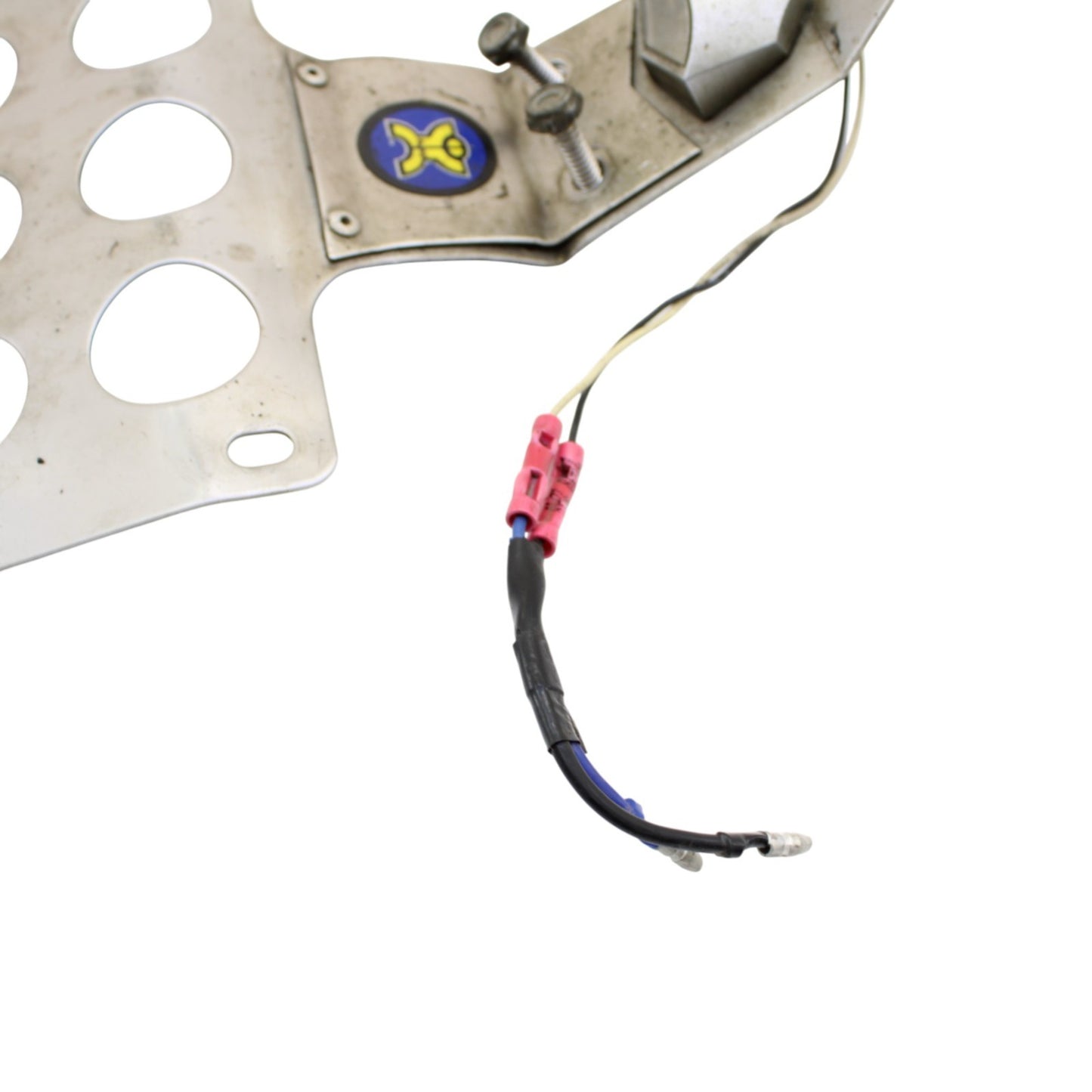 2004 - 2008 YAMAHA YZF R1 LICENSE PLATE MOUNT BRACKET HOLDER LIGHT WIRING SILVER