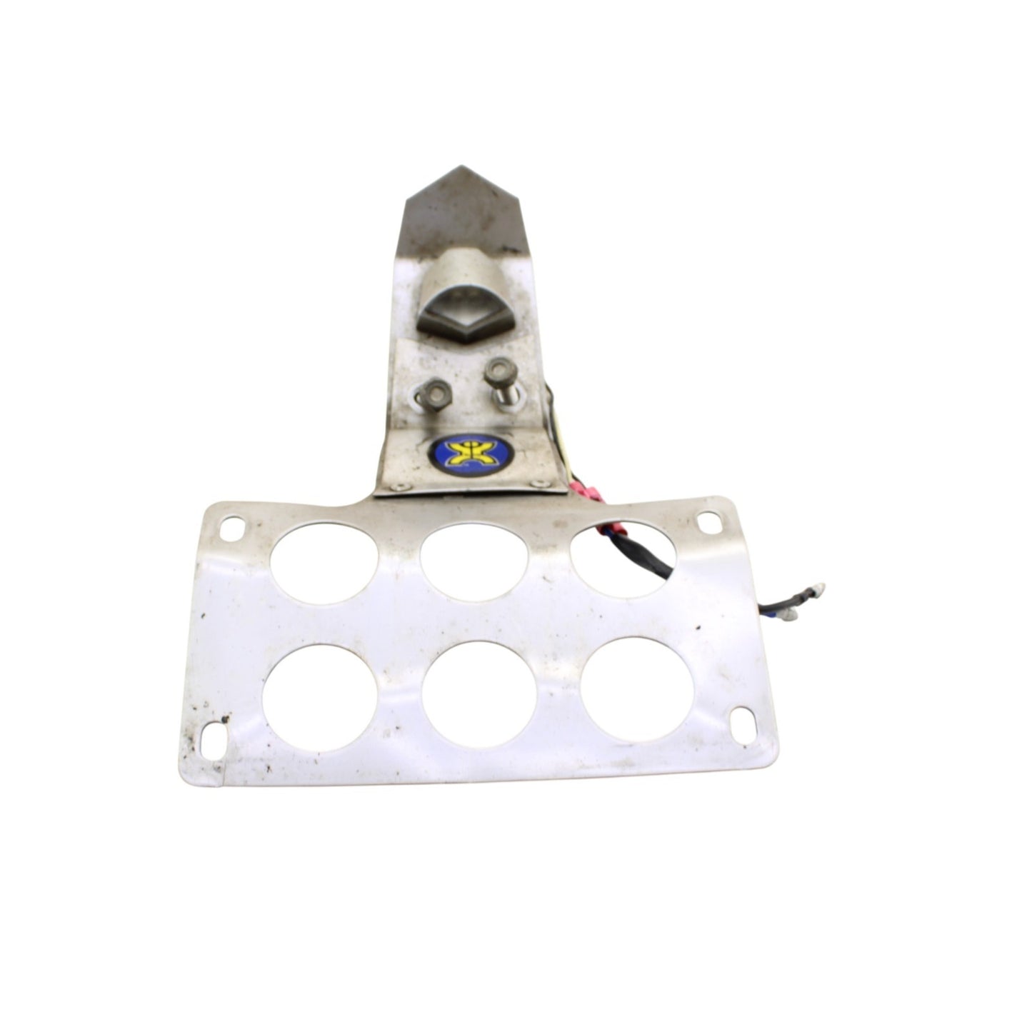 2004 - 2008 YAMAHA YZF R1 LICENSE PLATE MOUNT BRACKET HOLDER LIGHT WIRING SILVER