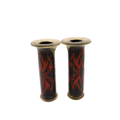 2004 - 2008 YAMAHA YZF R1 HANDLE BAR GRIPS THROTTLE TUBE LEFT RIGHT PAIR ORANGE