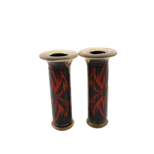 2004 - 2008 YAMAHA YZF R1 HANDLE BAR GRIPS THROTTLE TUBE LEFT RIGHT PAIR ORANGE