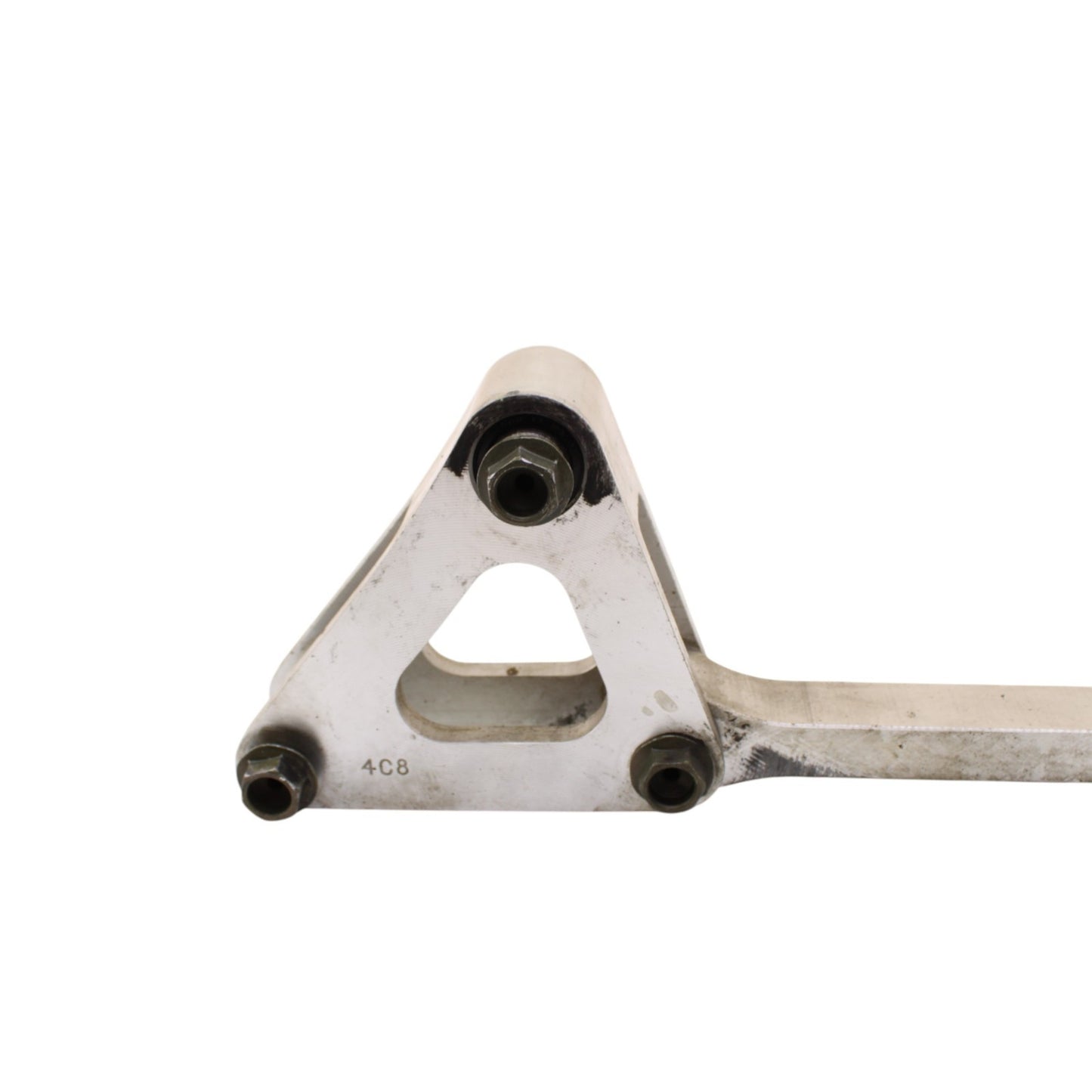 2004 - 2008 YAMAHA YZF R1 DOGBONE REAR SHOCK LINKAGE LINK SILVER STRAIGHT OEM