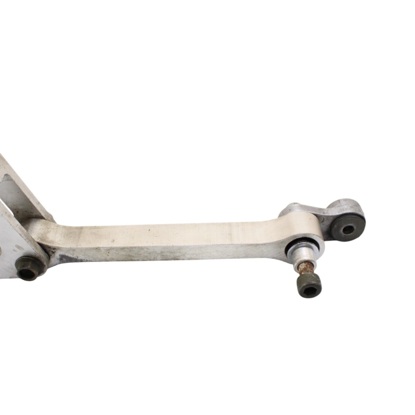 2004 - 2008 YAMAHA YZF R1 DOGBONE REAR SHOCK LINKAGE LINK SILVER STRAIGHT OEM