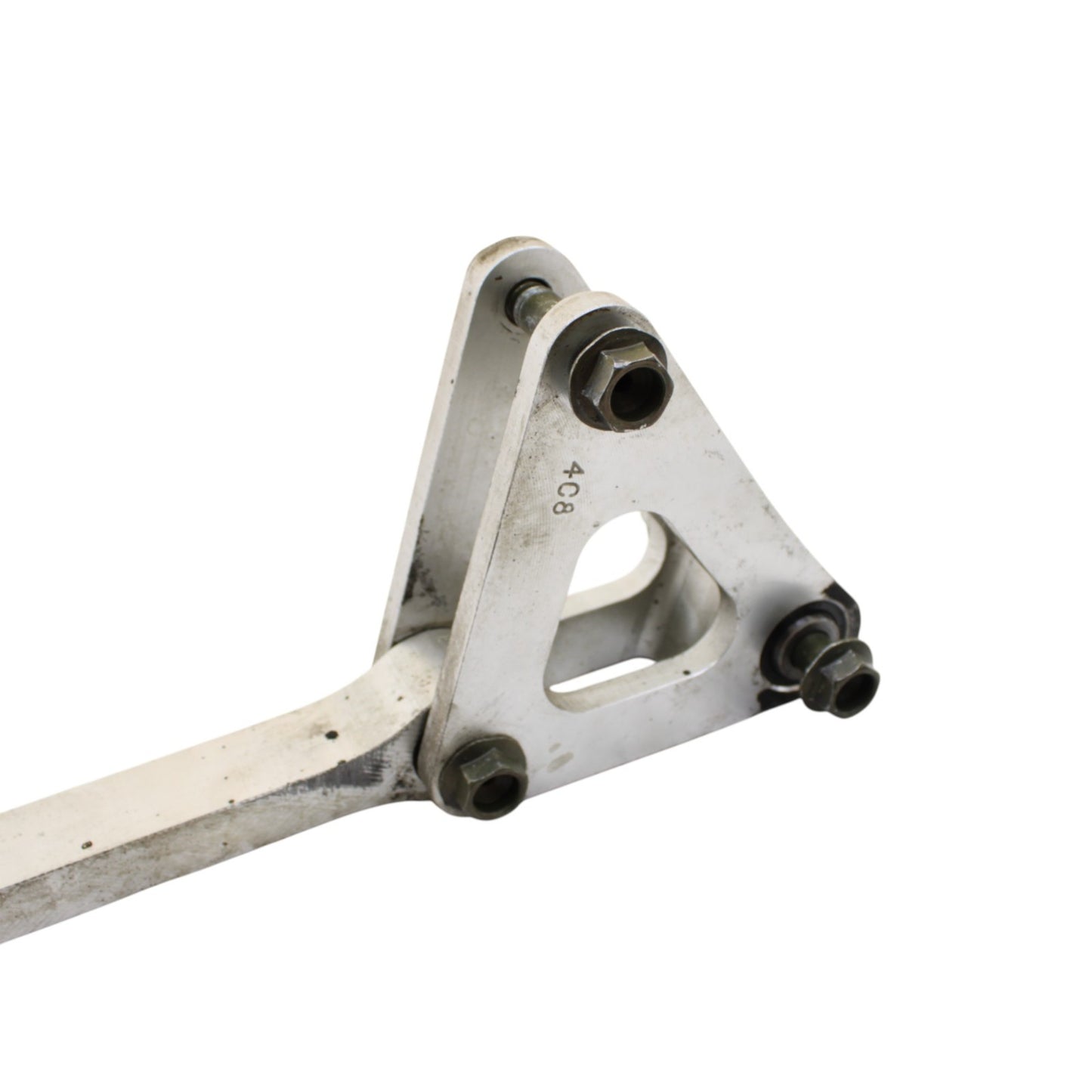 2004 - 2008 YAMAHA YZF R1 DOGBONE REAR SHOCK LINKAGE LINK SILVER STRAIGHT OEM