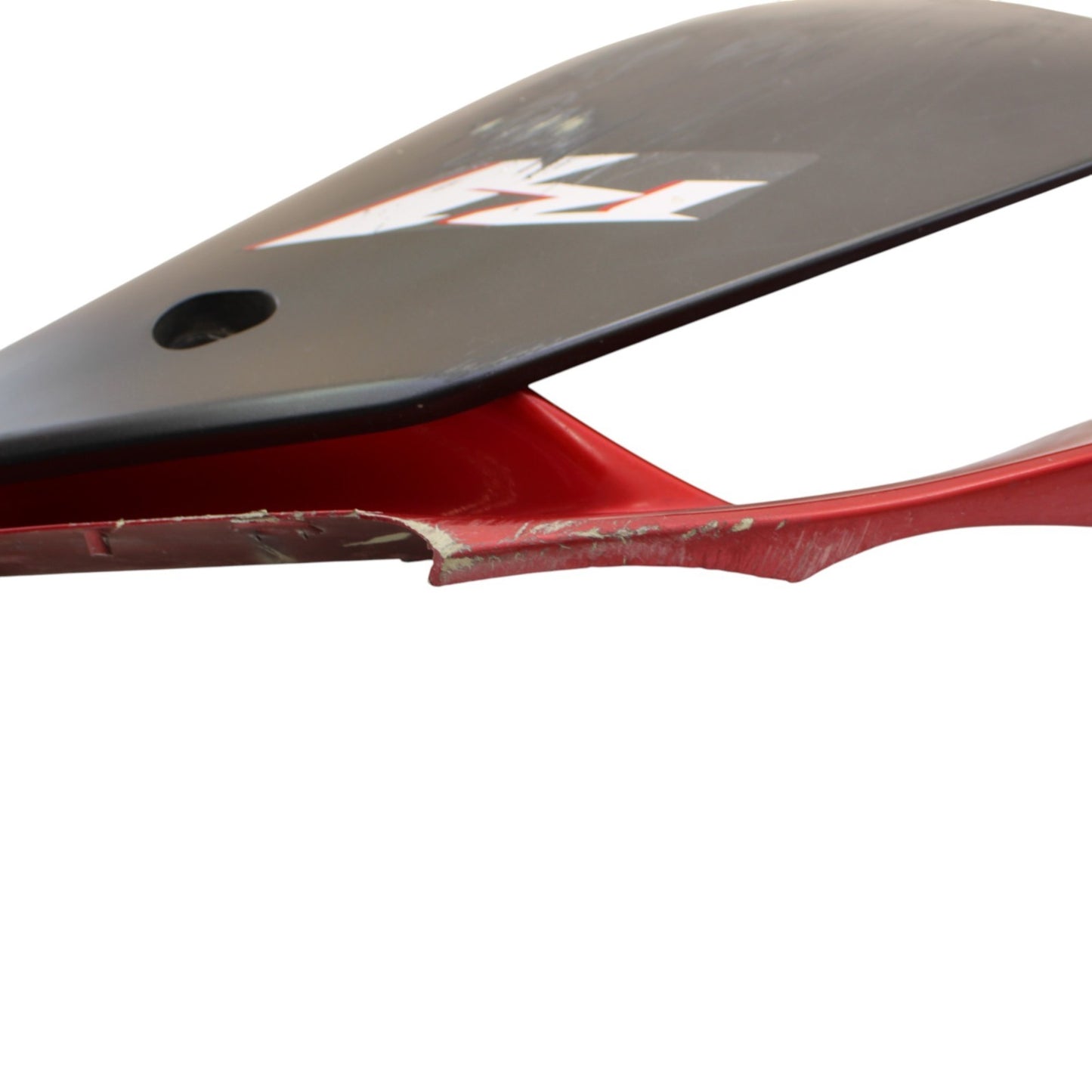 2004 - 2008 YAMAHA YZF R1 RIGHT SIDE FAIRING MID COWL PLASTIC RED *CRACKED*