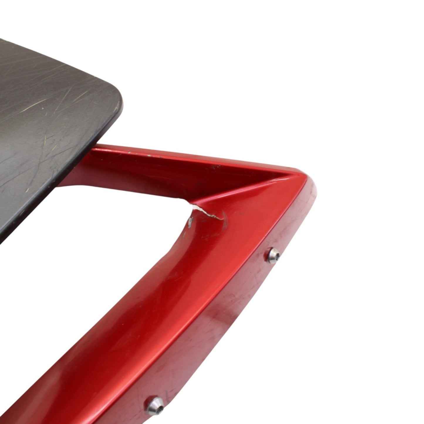 2004 - 2008 YAMAHA YZF R1 RIGHT SIDE FAIRING MID COWL PLASTIC RED *CRACKED*