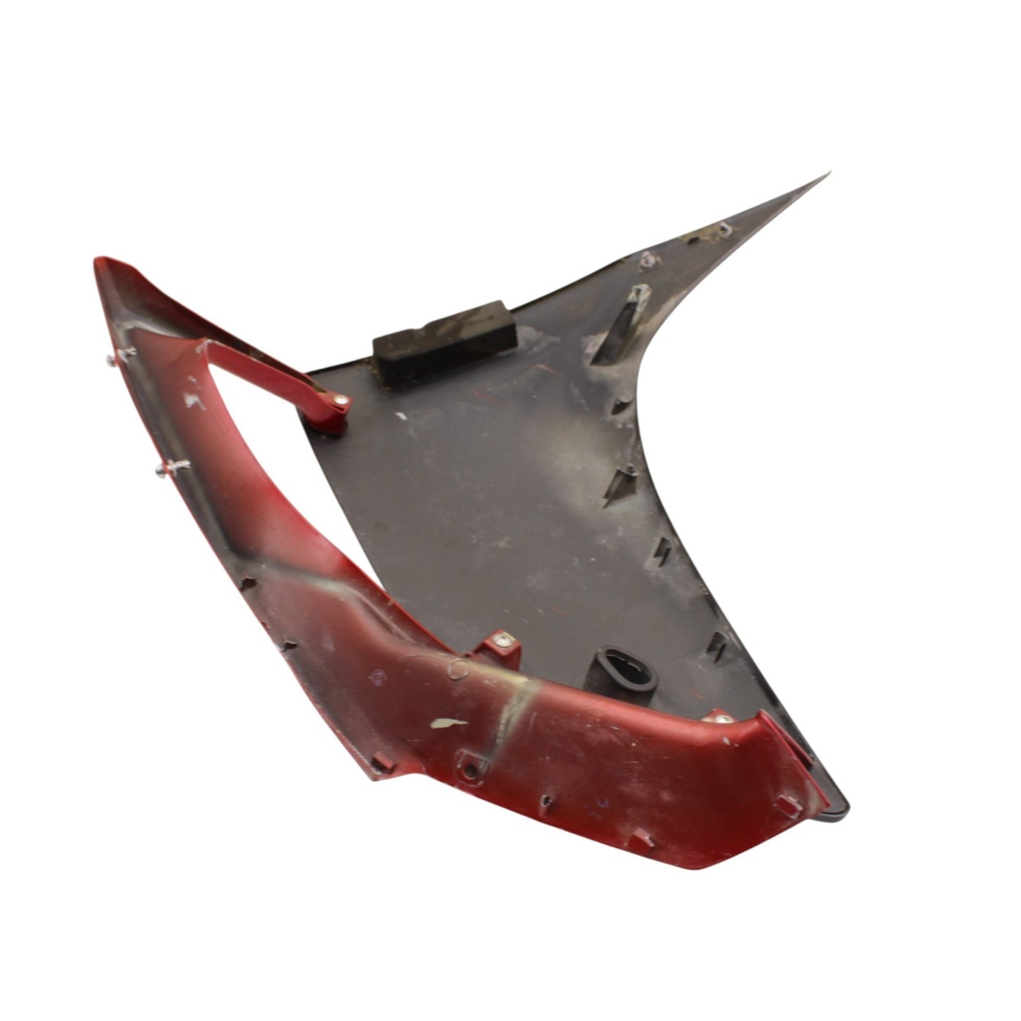 2004 - 2008 YAMAHA YZF R1 RIGHT SIDE FAIRING MID COWL PLASTIC RED *CRACKED*