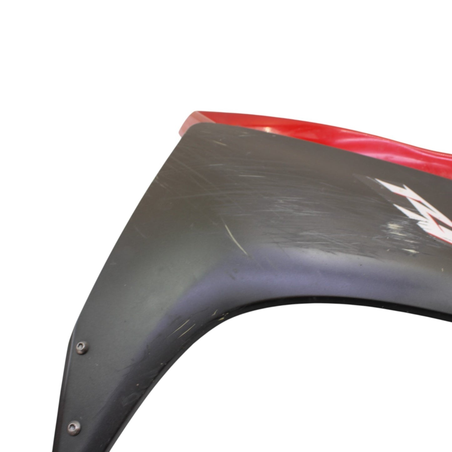 2004 - 2008 YAMAHA YZF R1 RIGHT SIDE FAIRING MID COWL PLASTIC RED *CRACKED*