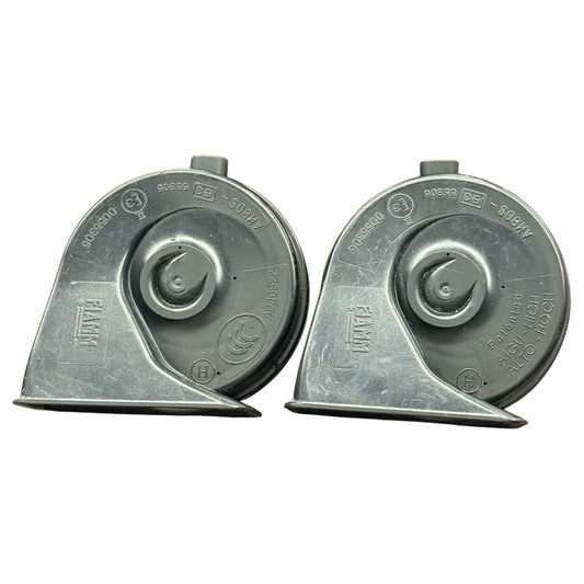 2006 - 2013 BMW E90 E92 328I HIGH & LOW TONE HORNS PAIR E2543 BLACK ELECTRICAL