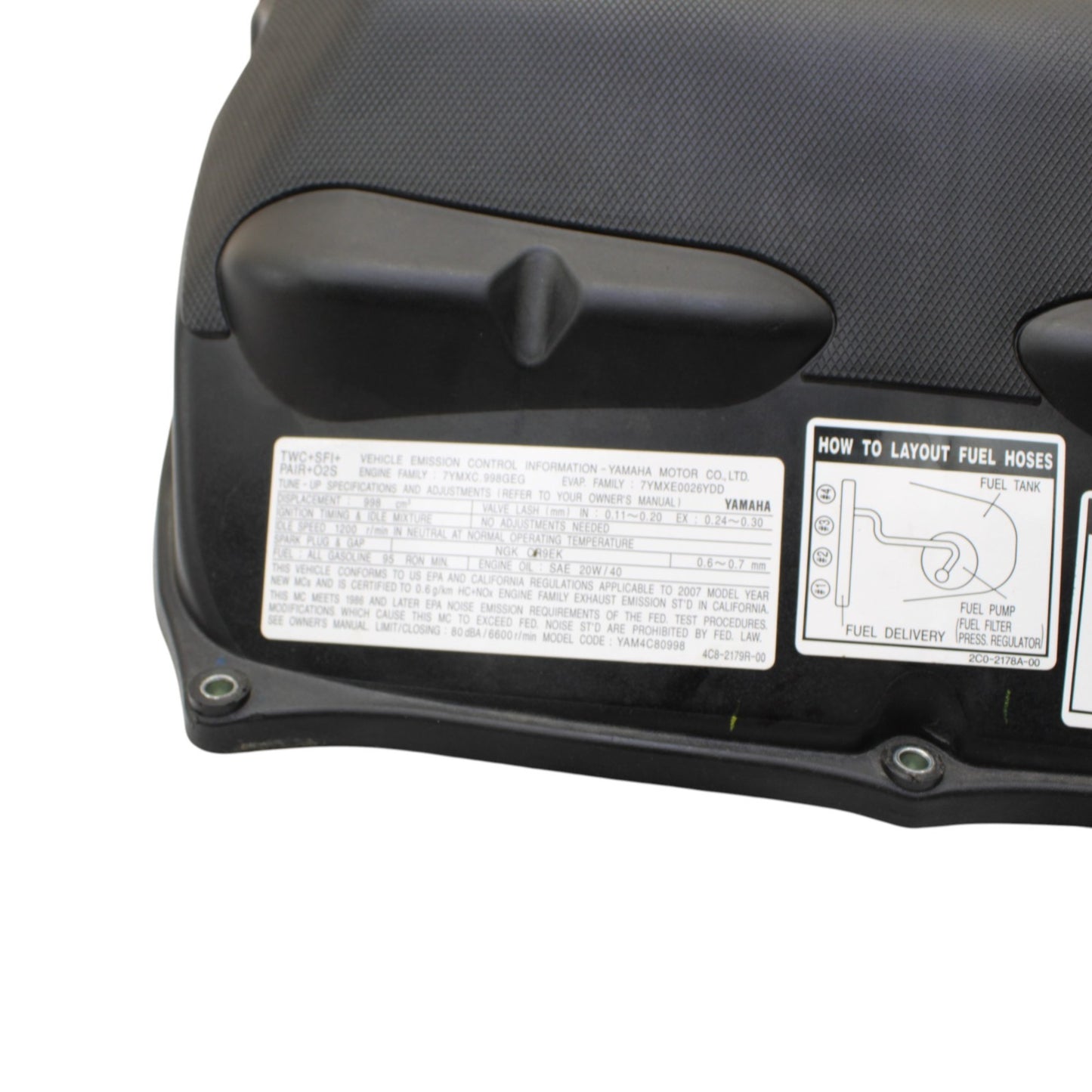 2004 - 2008 YAMAHA YZF R1 AIRBOX INTAKE AIR CLEANER OEM STOCK 4C8-14411-00-00