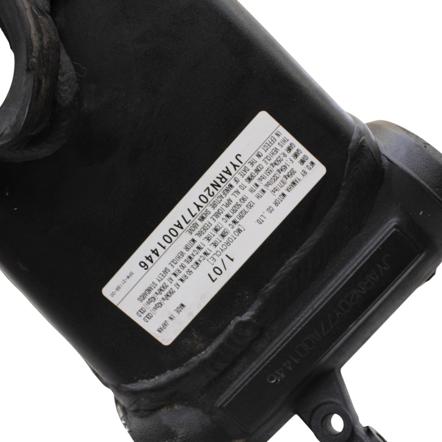 2004 - 2008 YAMAHA YZF R1 MAIN FRAME CHASSIS BLACK OEM STOCK