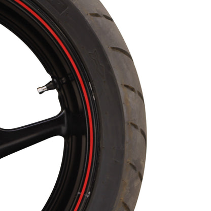 2007 - 2008 YAMAHA YZF R1 REAR WHEEL BACK RIM TIRE RUBBER BLACK RED OEM STOCK