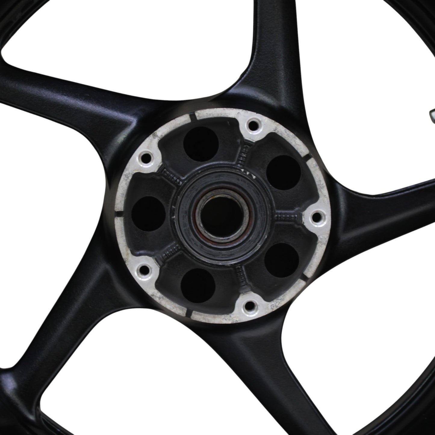 2007 - 2008 YAMAHA YZF R1 REAR WHEEL BACK RIM TIRE RUBBER BLACK RED OEM STOCK