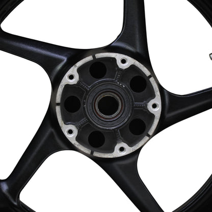 2007 - 2008 YAMAHA YZF R1 REAR WHEEL BACK RIM TIRE RUBBER BLACK RED OEM STOCK