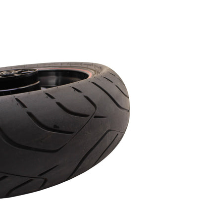 2007 - 2008 YAMAHA YZF R1 REAR WHEEL BACK RIM TIRE RUBBER BLACK RED OEM STOCK
