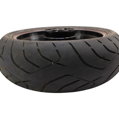 2007 - 2008 YAMAHA YZF R1 REAR WHEEL BACK RIM TIRE RUBBER BLACK RED OEM STOCK