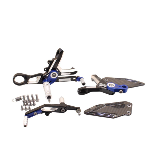 2020 - 2024 BMW S1000RR REARSET DRIVER FOOT PEG REST STOP BLUE BOLTS REAR SET