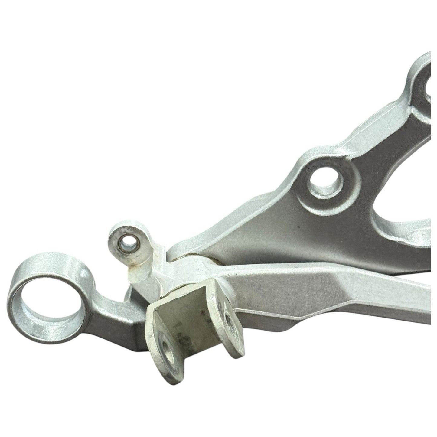 2008 - 2016 YAMAHA YZF R6 RIGHT REARSET FOOT PEG ASSEMBLY BRAKE LEVER SILVER