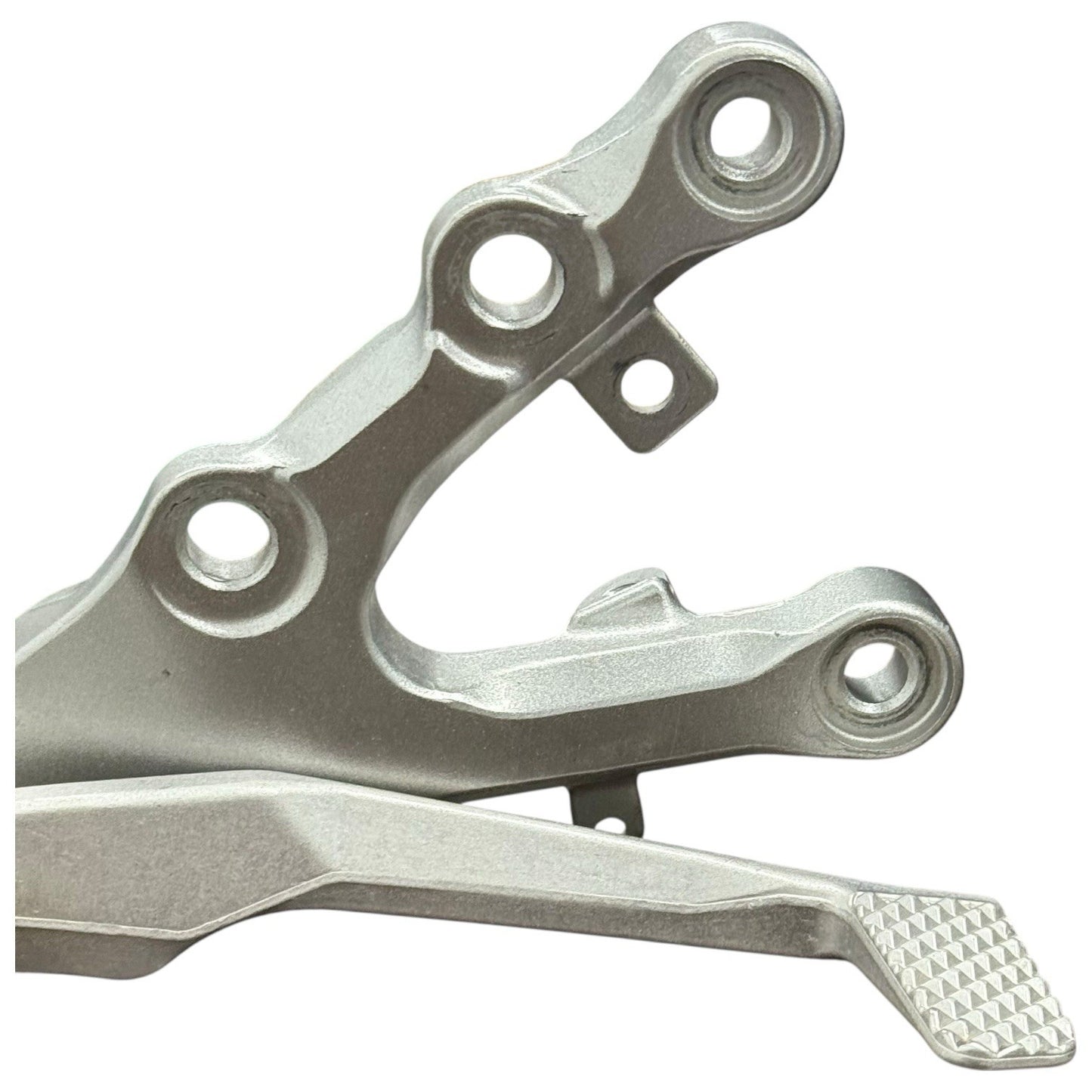 2008 - 2016 YAMAHA YZF R6 RIGHT REARSET FOOT PEG ASSEMBLY BRAKE LEVER SILVER