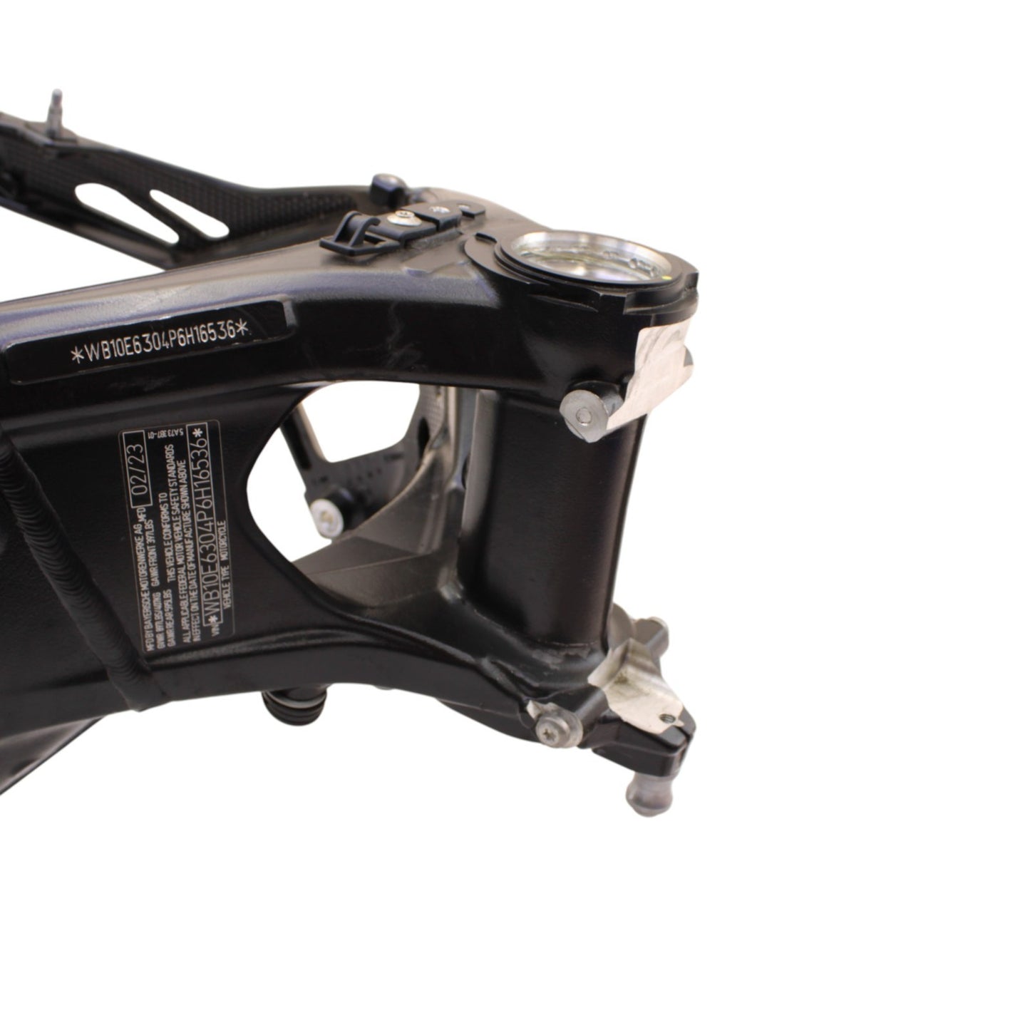 2020 - 2024 BMW S1000RR MAIN FRAME CHASSIS NECK BLACK STRAIGHT STOCK