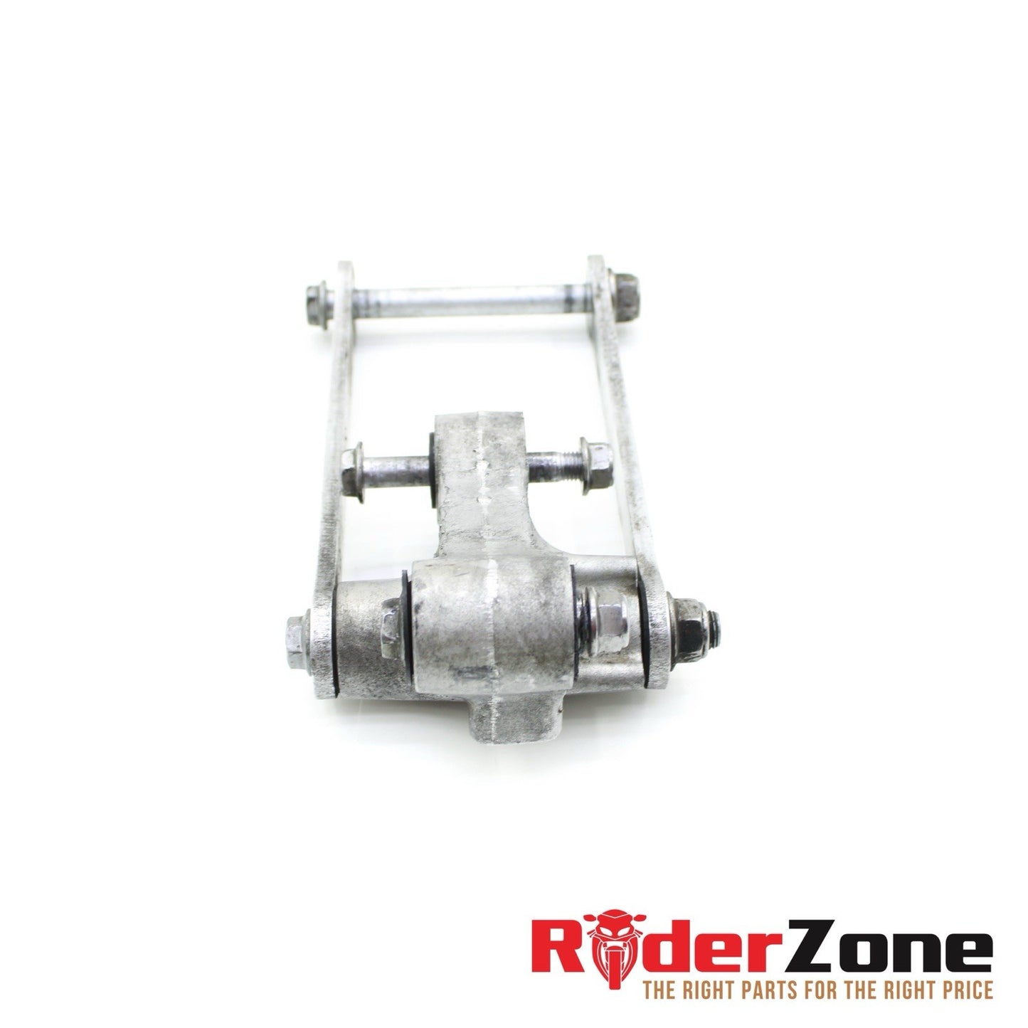 2006 2007 KAWASAKI NINJA ZX10R DOGBONE REAR SHOCK LINKAGE SILVER STOCK STRAIGHT