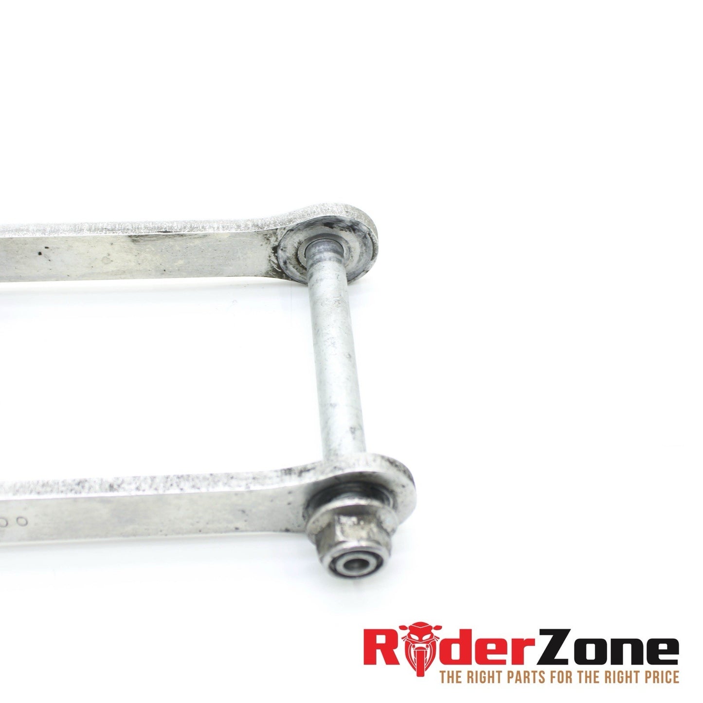 2006 2007 KAWASAKI NINJA ZX10R DOGBONE REAR SHOCK LINKAGE SILVER STOCK STRAIGHT
