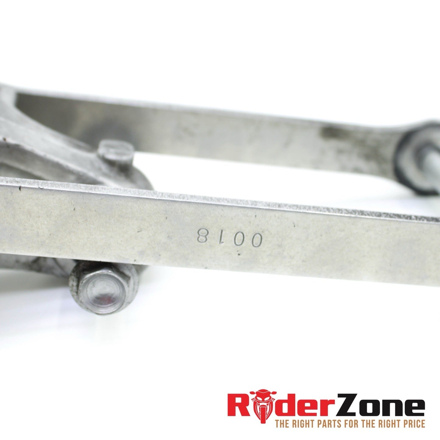 2006 2007 KAWASAKI NINJA ZX10R DOGBONE REAR SHOCK LINKAGE SILVER STOCK STRAIGHT