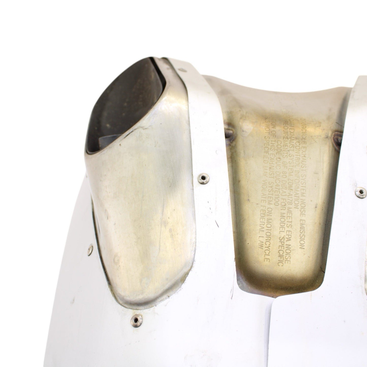 2018 - 2024 DUCATI PANIGALE V4S EXHAUST MUFFLER HEADER PIPE 57414341A SILVER