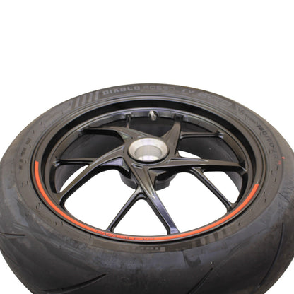 2020 - 2024 DUCATI PANIGALE V2 REAR WHEEL BACK RIM TIRE BLACK OEM STOCK