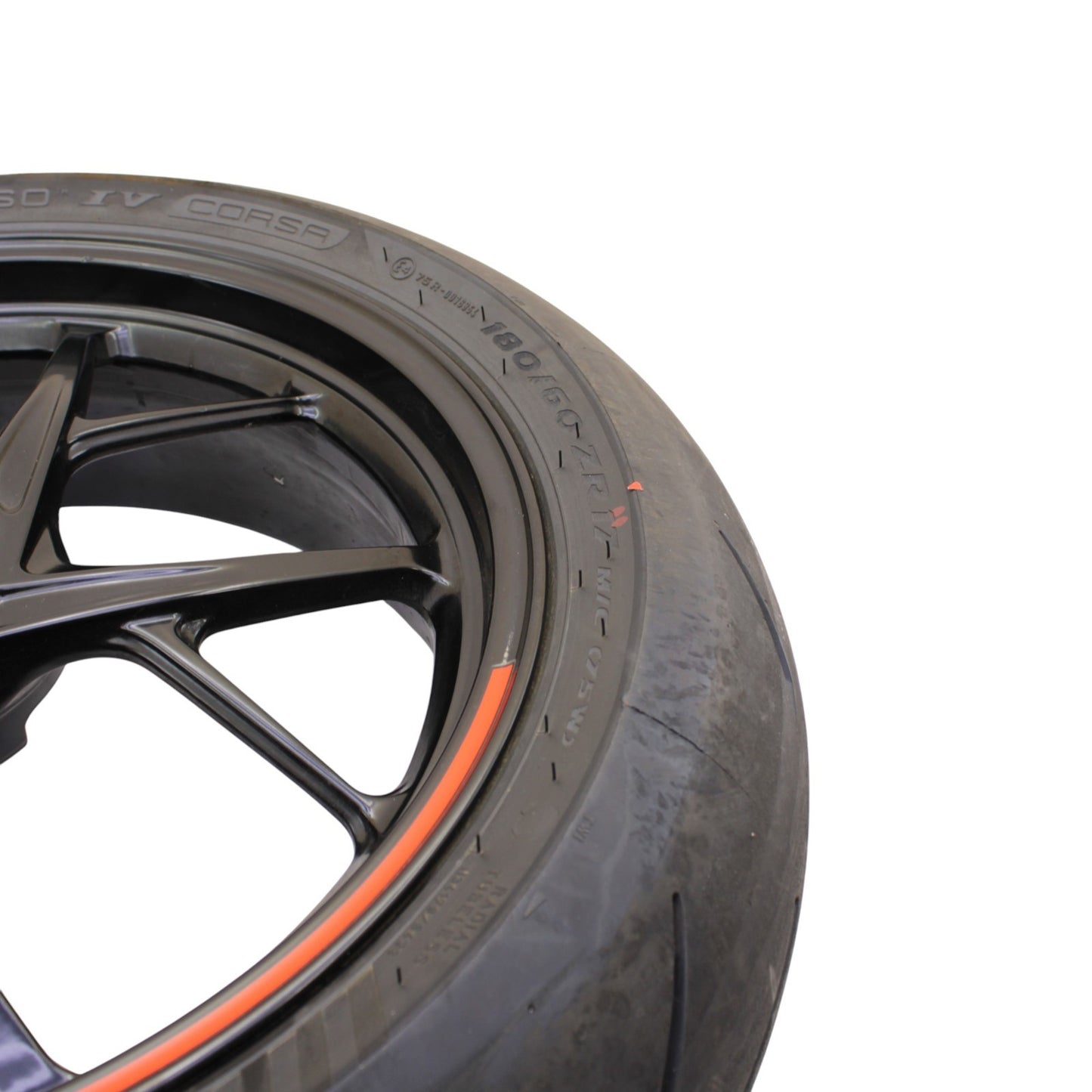 2020 - 2024 DUCATI PANIGALE V2 REAR WHEEL BACK RIM TIRE BLACK OEM STOCK