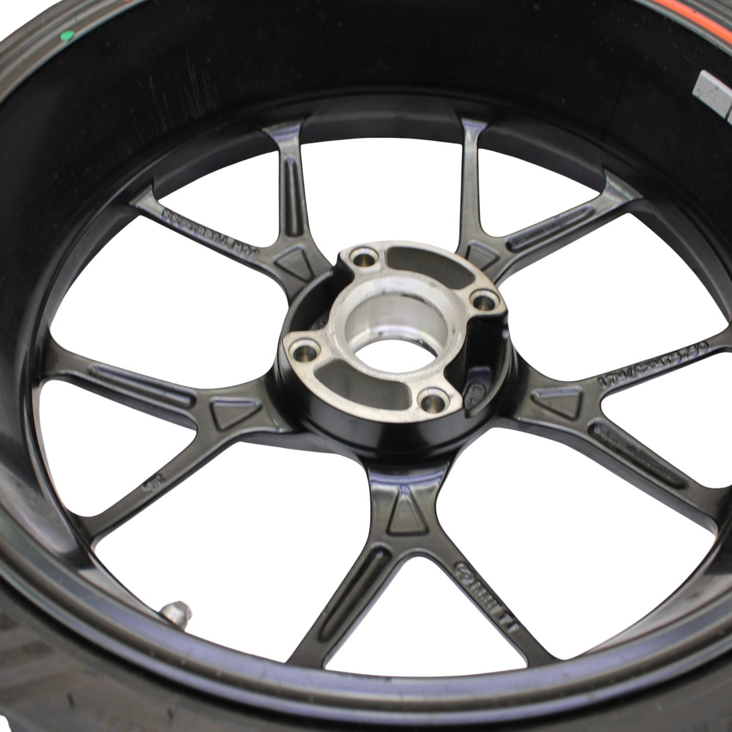 2020 - 2024 DUCATI PANIGALE V2 REAR WHEEL BACK RIM TIRE BLACK OEM STOCK