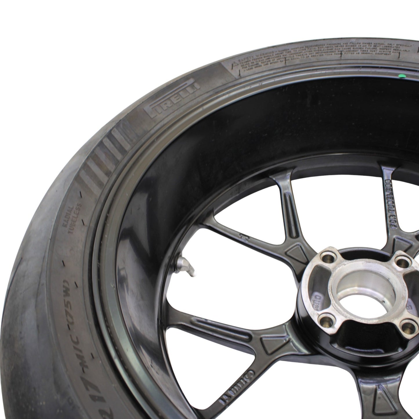 2020 - 2024 DUCATI PANIGALE V2 REAR WHEEL BACK RIM TIRE BLACK OEM STOCK