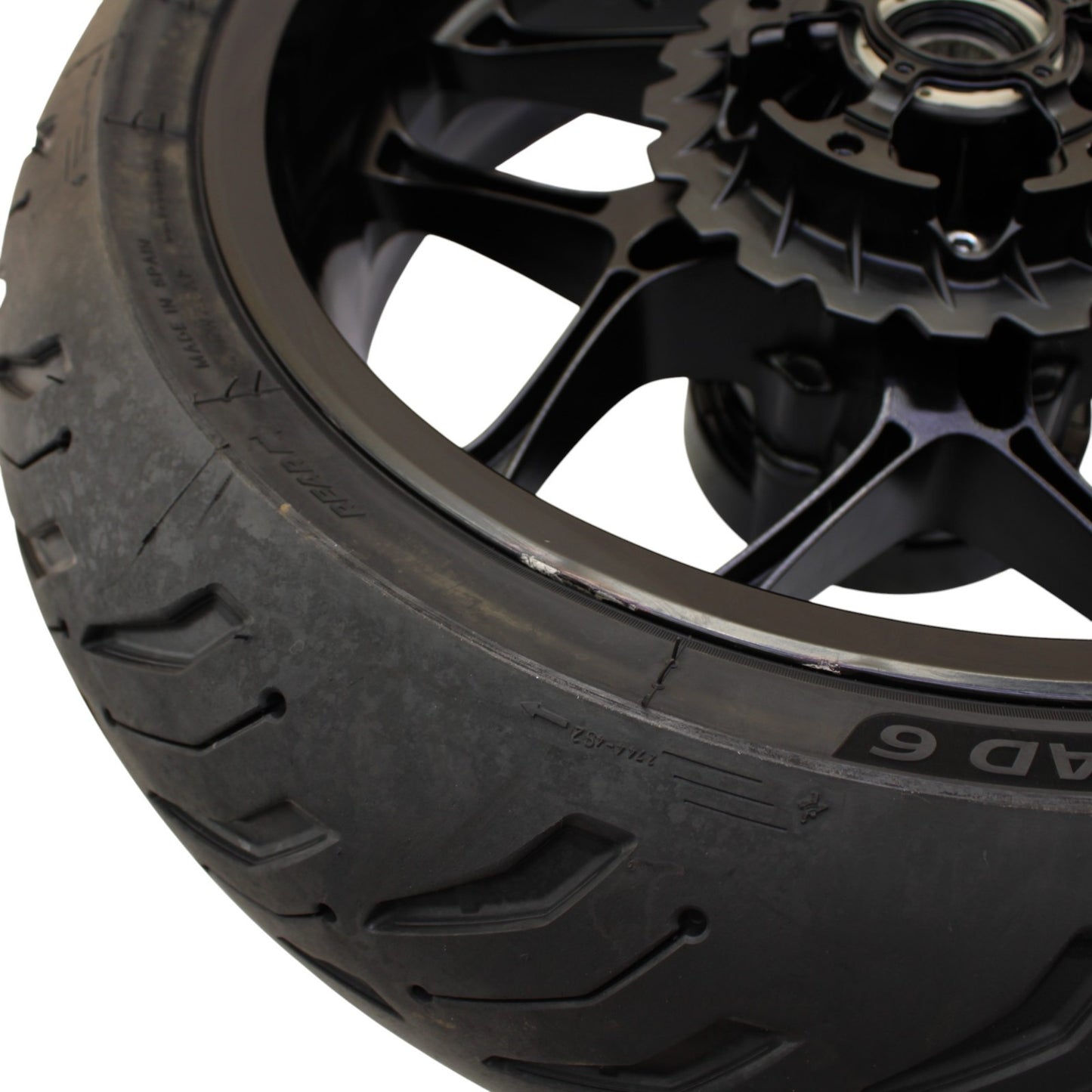 2020 - 2024 YAMAHA YZF R1 R1M REAR WHEEL RIM TIRE HUB ROTOR PLATE BLACK OEM