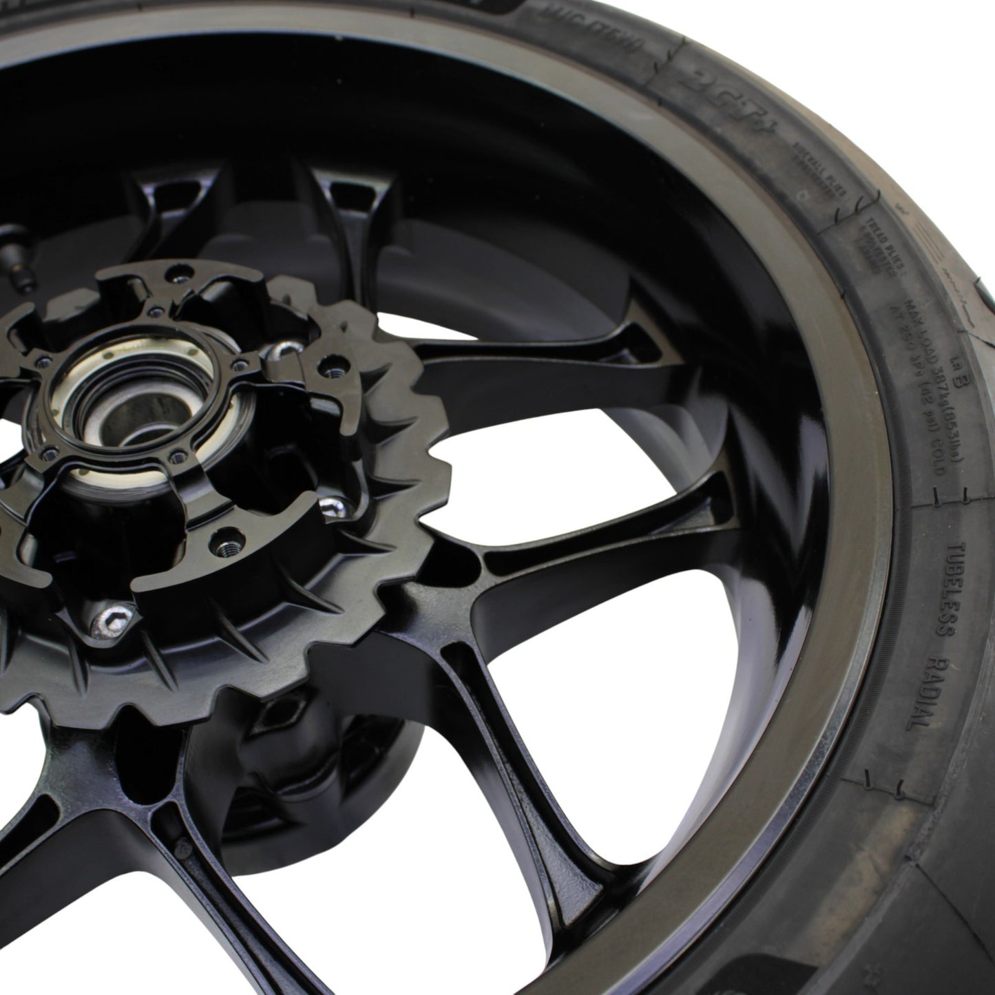 2020 - 2024 YAMAHA YZF R1 R1M REAR WHEEL RIM TIRE HUB ROTOR PLATE BLACK OEM