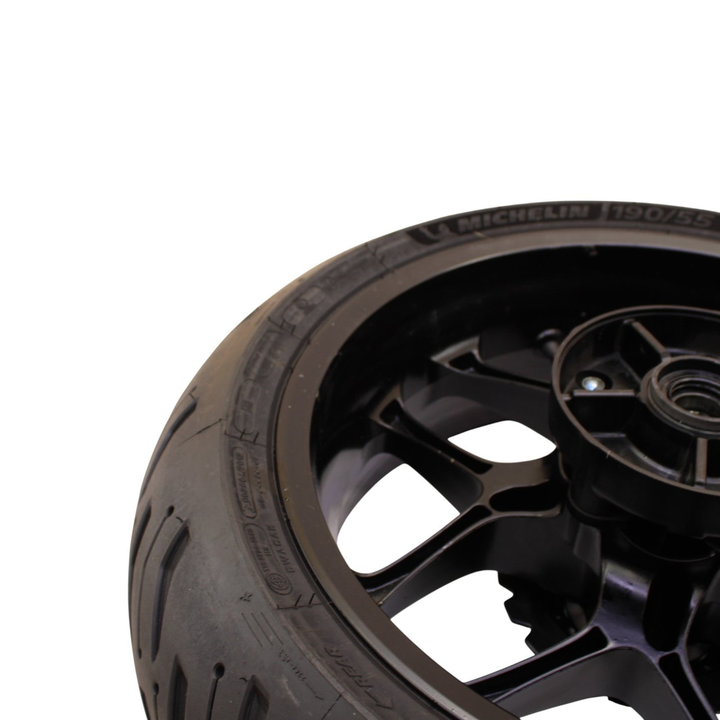 2020 - 2024 YAMAHA YZF R1 R1M REAR WHEEL RIM TIRE HUB ROTOR PLATE BLACK OEM